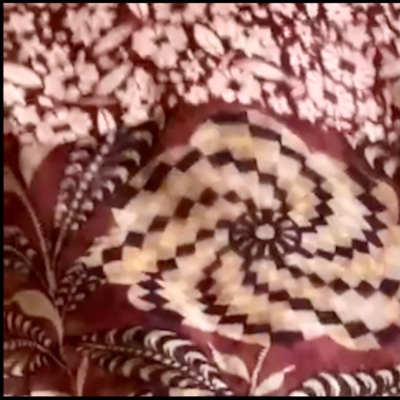 Anna Sui x Free People Upcycle Puff Sleeve Med Red Multi-print Silk Shift Mini - Picture 4 of 5